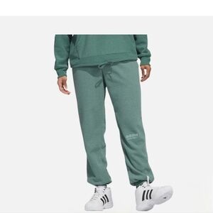 Adidas Womens XL Select Basketball Logo Jogger Sweatpants Pants Green HZ9916 NWT
